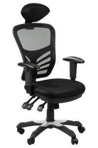 Fotel krzesło biurowe HG-0001H czarny STEMA 