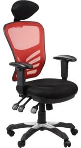 Fotel krzesło biurowe HG-0001H czerwony STEMA 