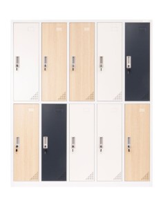 Szafa ubraniowa socjalna do szatni 10-drzwiowa Oxford Blend